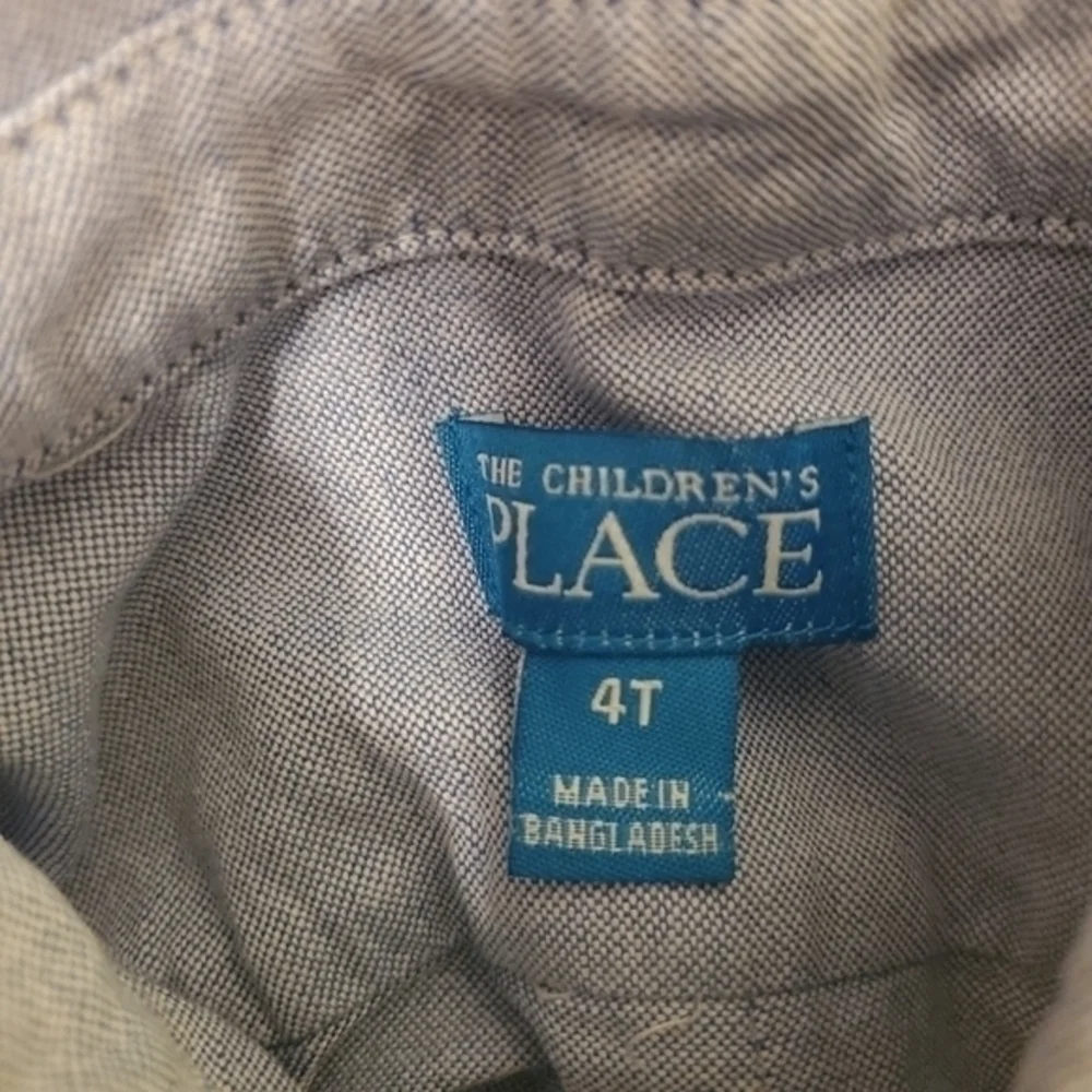 Children's Place light blue button down shirt